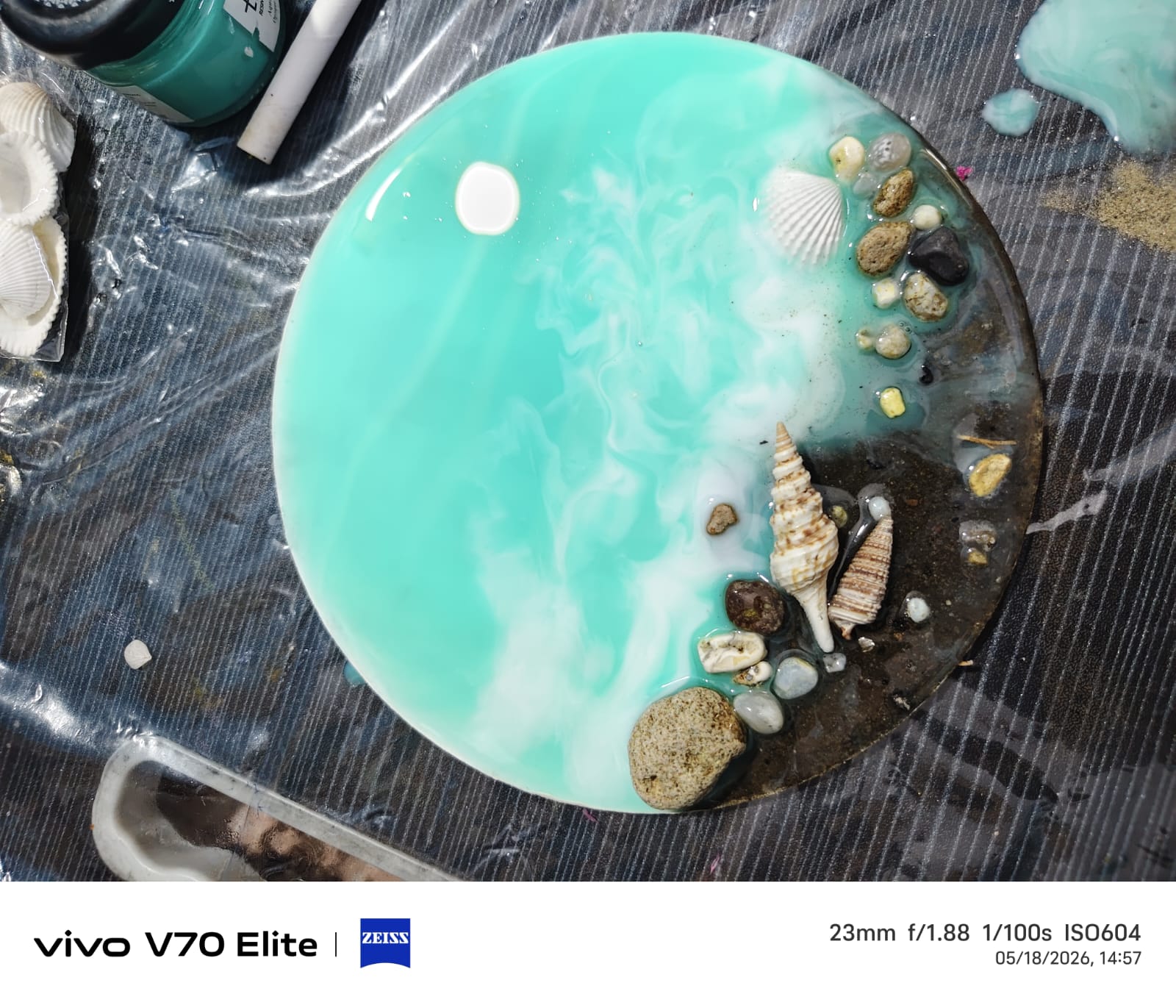 Ocean Resin Coaster