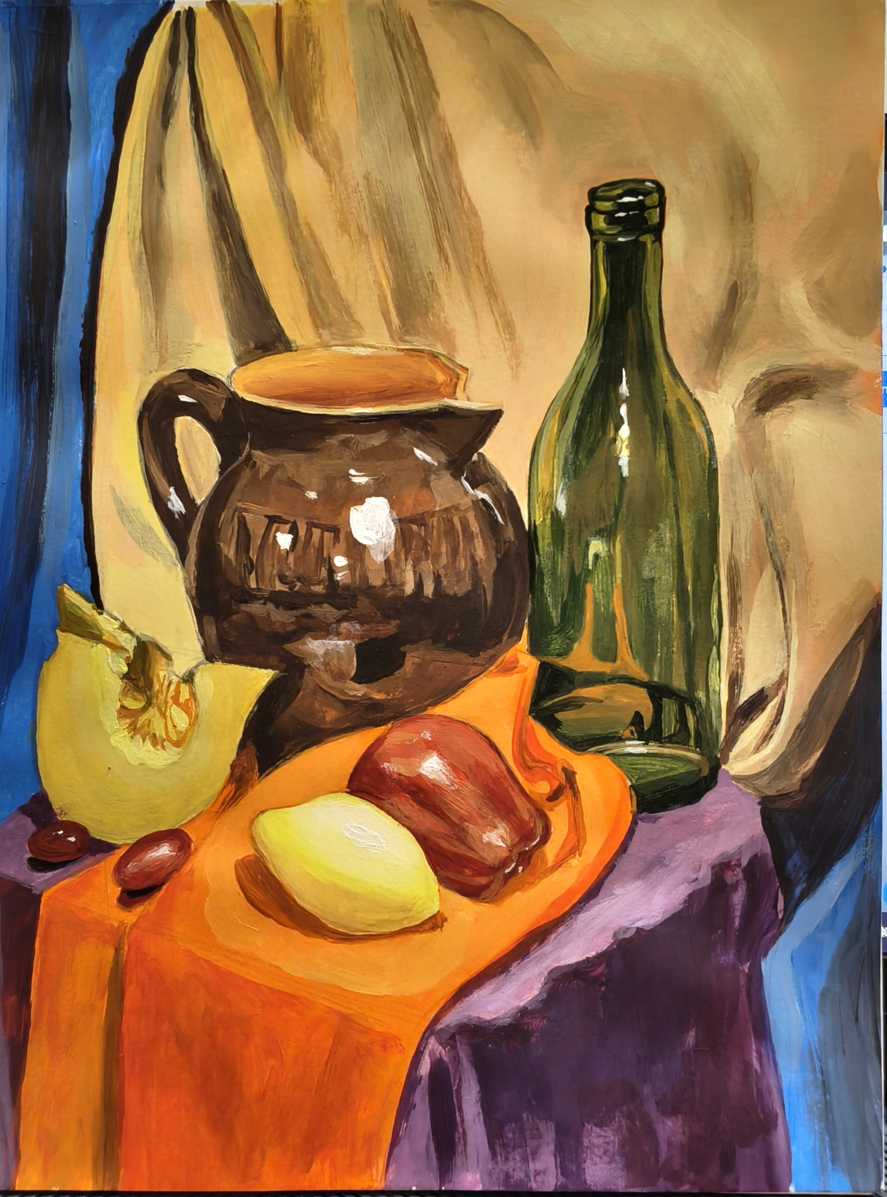 Still Life Painting Earthen Pot