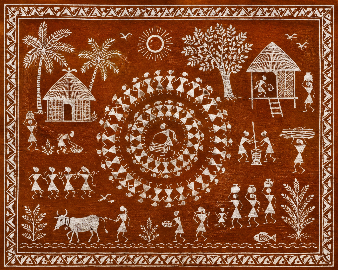 Traditional Warli Painting